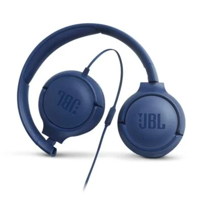 JBL Tune 500 Wired On-Ear Headphones - Blue
